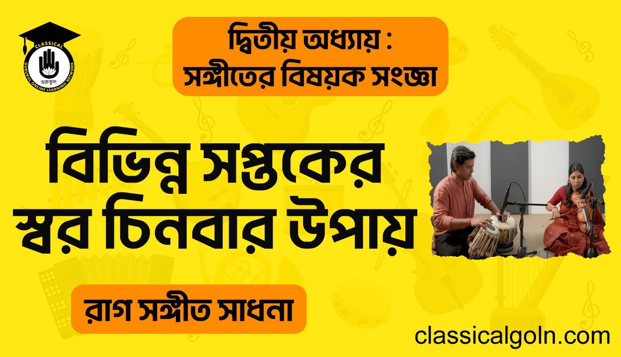 বিভিন্ন সপ্তকের স্বর চিনবার উপায়